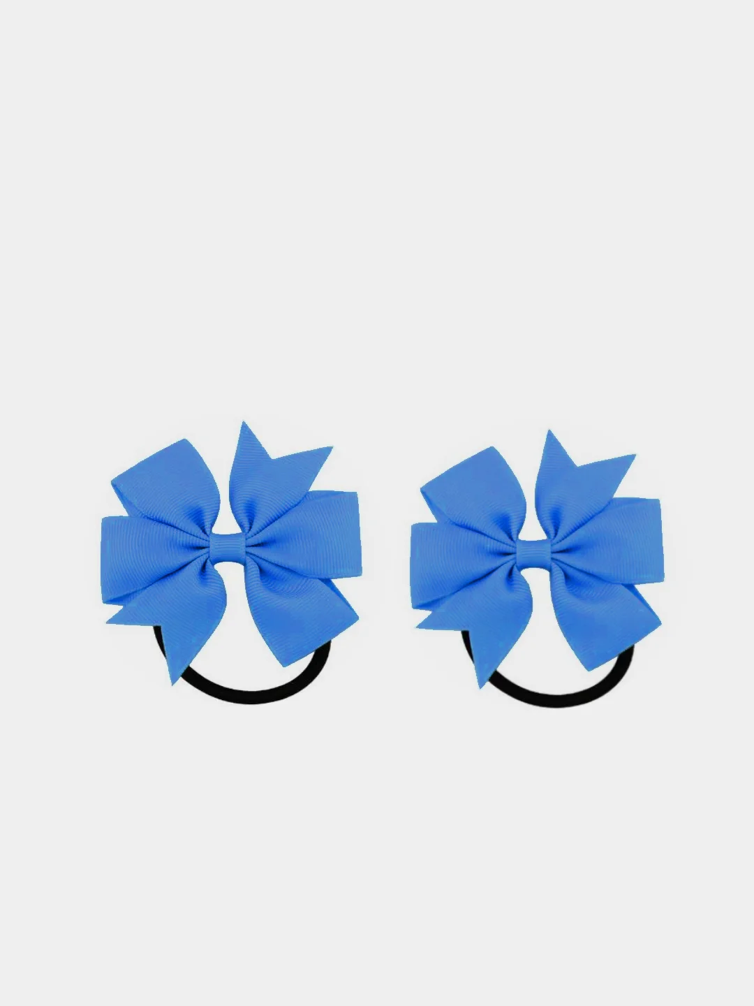 Синий бантики резинки для волос детские "Bows", бантики для девочек, 2 штуки