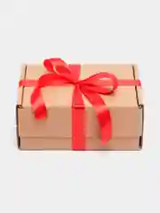 Коробка подарочная, крафт, для упаковки подарков, 24 х 17 х 11 см + атласная лента