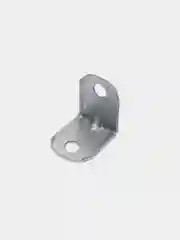 Коричневый уголок крепёжный, с пластиковой крышкой, 20 х 20, 10 штук