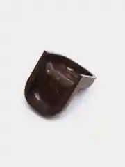 Коричневый уголок крепёжный, с пластиковой крышкой, 20 х 20, 10 штук