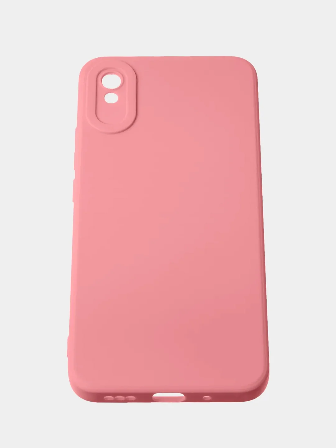 Пудровый чехол для Redmi 9A матовый, с дополнительной защитой камеры