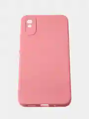 Пудровый чехол для Redmi 9A матовый, с дополнительной защитой камеры
