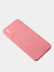 Пудровый чехол для Redmi 9A матовый, с дополнительной защитой камеры