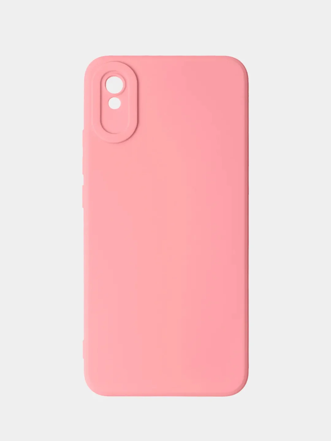 Пудровый чехол для Redmi 9A матовый, с дополнительной защитой камеры