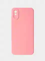 Пудровый чехол для Redmi 9A матовый, с дополнительной защитой камеры