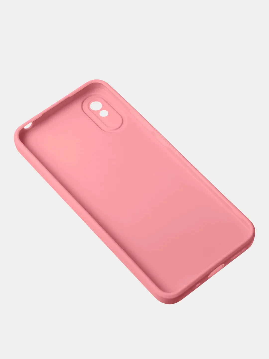 Пудровый чехол для Redmi 9A матовый, с дополнительной защитой камеры