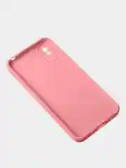 Пудровый чехол для Redmi 9A матовый, с дополнительной защитой камеры