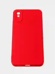 Зеленый чехол для Redmi 9A матовый, с дополнительной защитой камеры