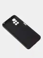 Черный чехол для Redmi 10 матовый, с дополнительной защитой камеры