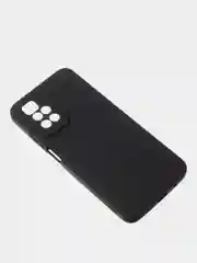 Черный чехол для Redmi 10 матовый, с дополнительной защитой камеры