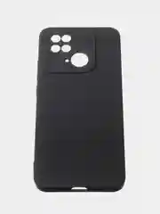 Черный чехол для Redmi 10C матовый, с дополнительной защитой камеры