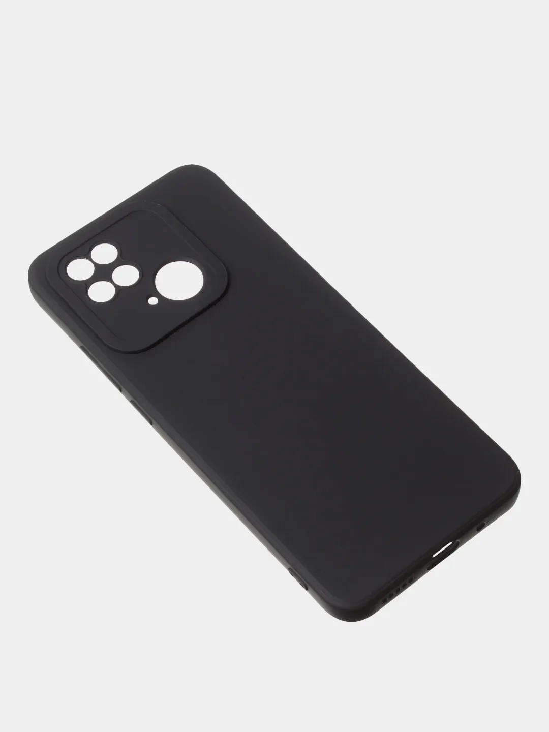Черный чехол для Redmi 10C матовый, с дополнительной защитой камеры