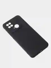 Черный чехол для Redmi 10C матовый, с дополнительной защитой камеры