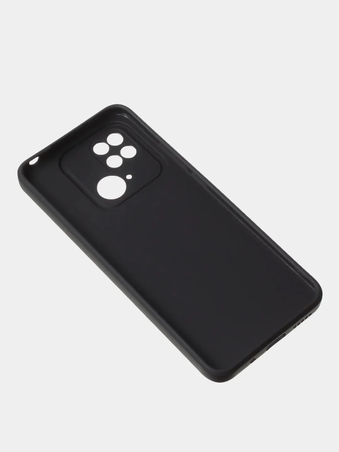 Черный чехол для Redmi 10C матовый, с дополнительной защитой камеры