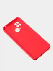 Красный чехол для Redmi 10C матовый, с дополнительной защитой камеры