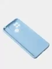 Голубой чехол для Redmi 10C матовый, с дополнительной защитой камеры
