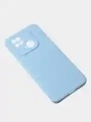 Голубой чехол для Redmi 10C матовый, с дополнительной защитой камеры