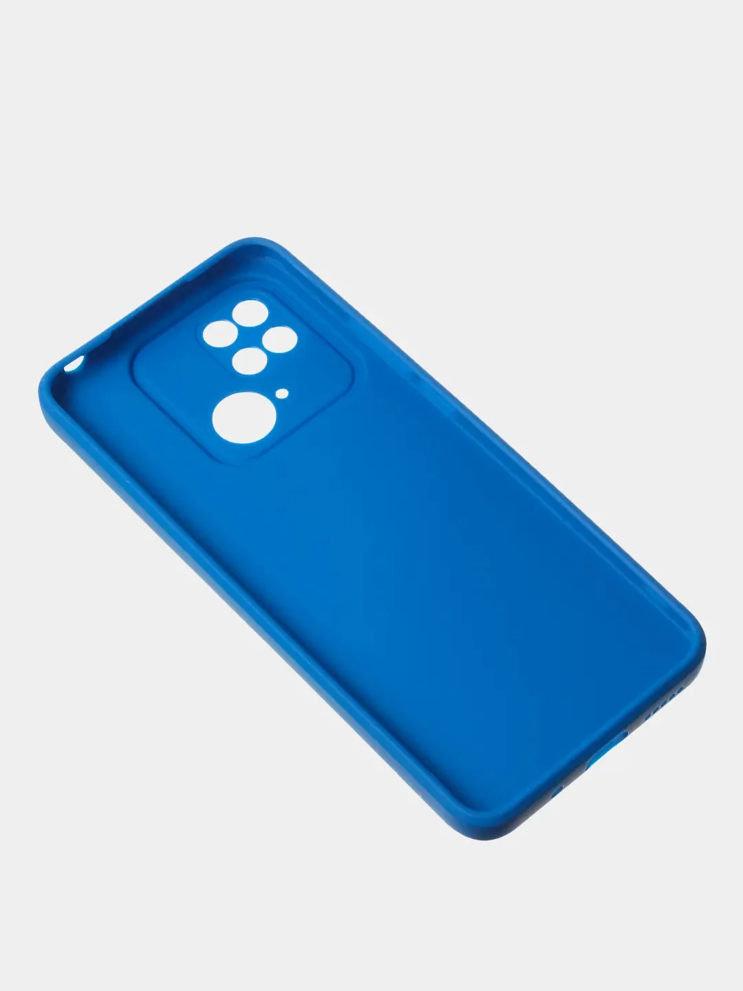 Синий чехол для Redmi 10C матовый, с дополнительной защитой камеры