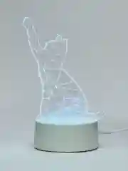 Белый ночник светодиодный 3D, светильник 9 цветов