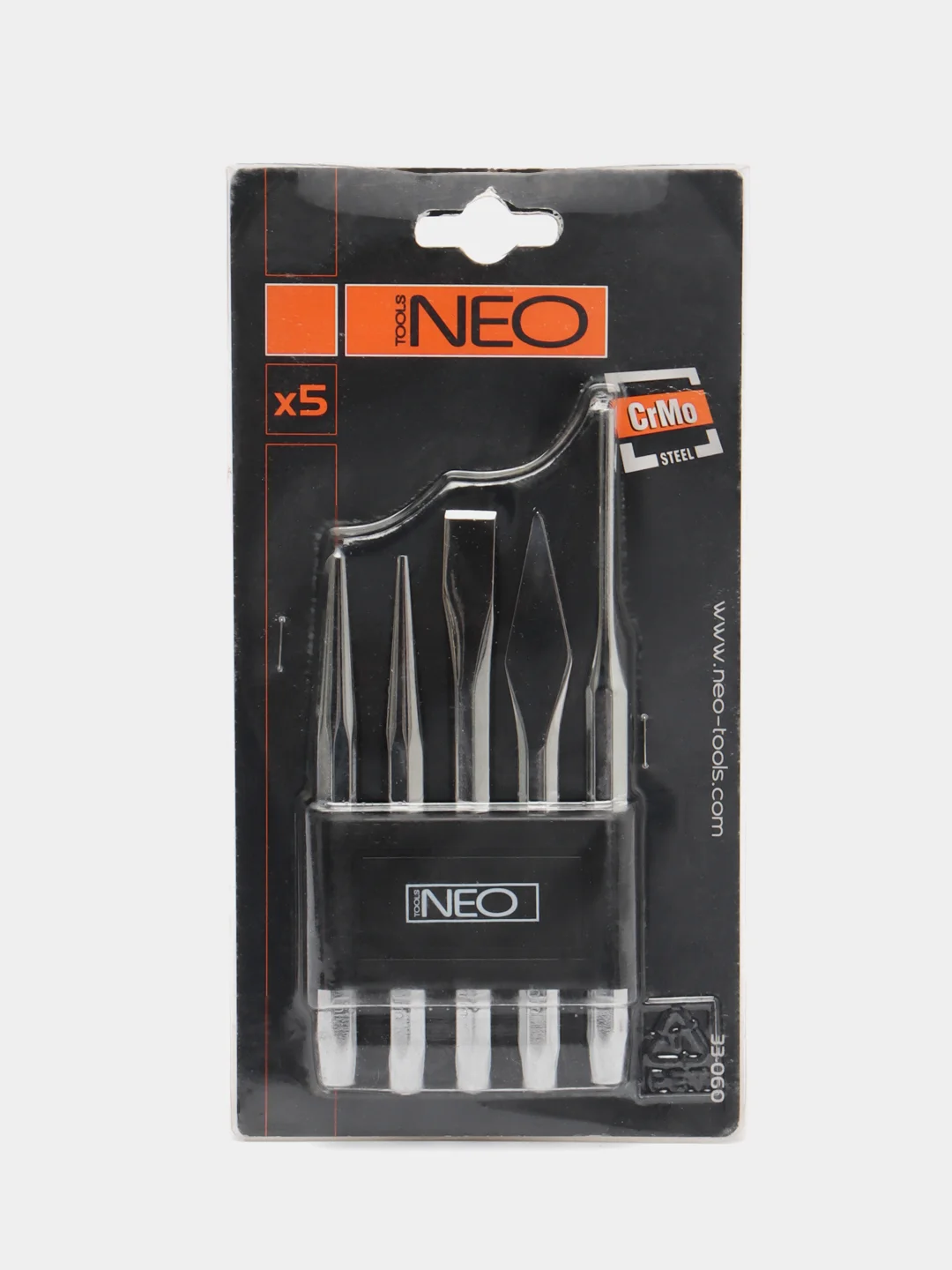 Набор зубил и долот NEO Tools, 5 штук