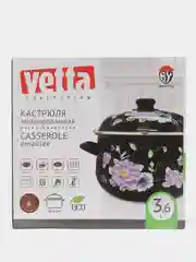 Кастрюля эмалированная Vetta "Иллюзия", индукция, 22 см, 3,6 л