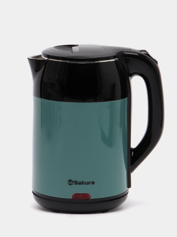 Чайник электрический Sakura SA-2168BGR, черно-зеленый, 1.8 л