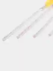 Желтый щеточки для ресниц и бровей, с блестками