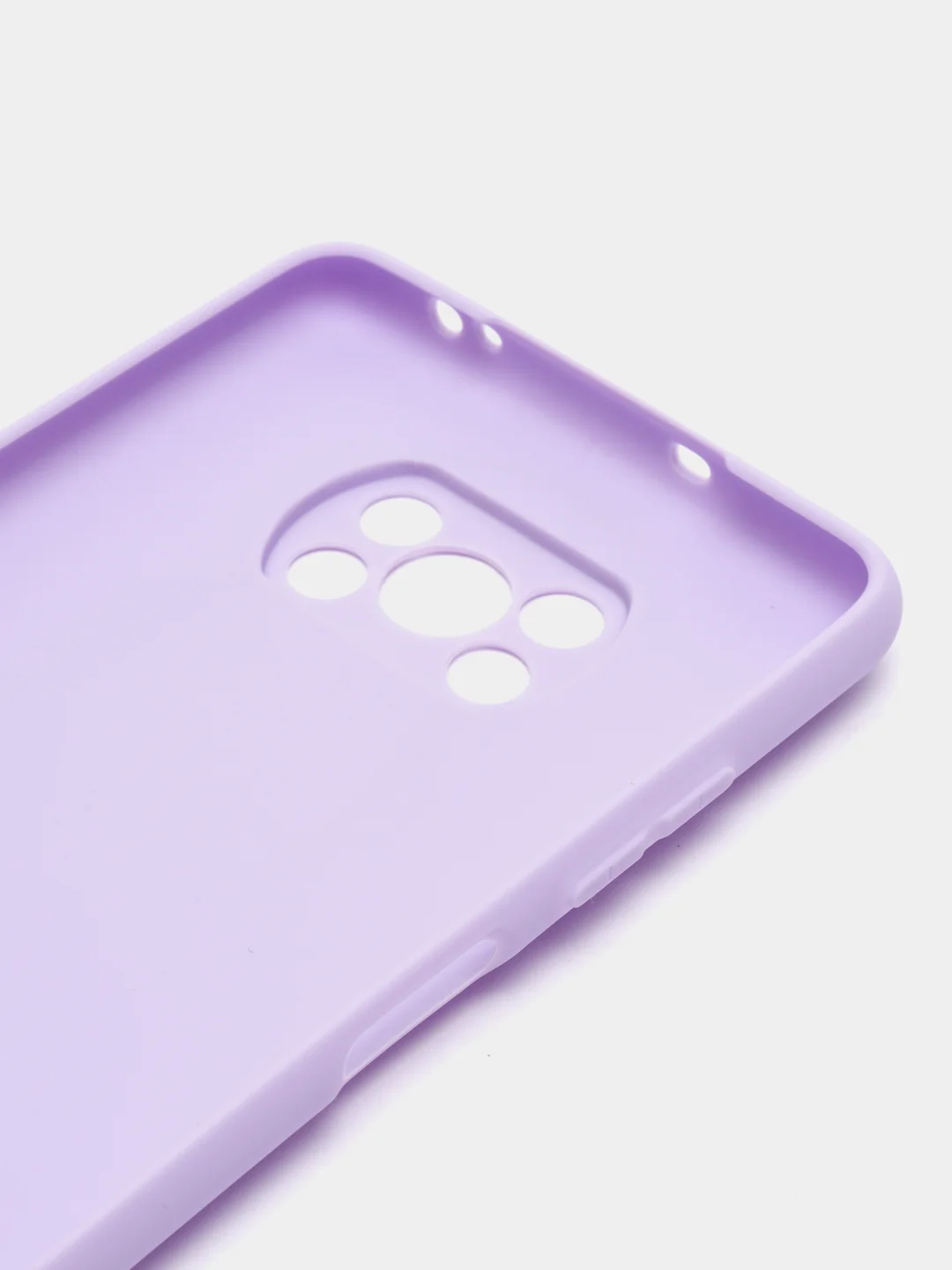 Сиреневый чехол Xiaomi Poco X3 NFC / Poco X3 Pro силиконовый матовый, цветной