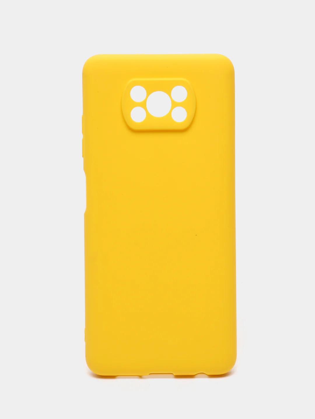 Желтый чехол Xiaomi Poco X3 NFC / Poco X3 Pro силиконовый матовый, цветной
