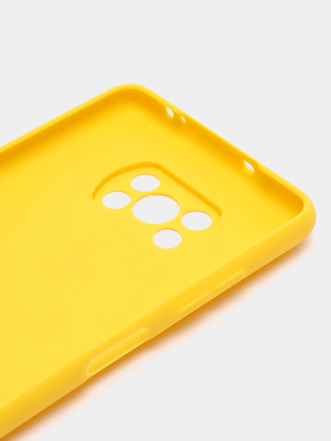 Желтый чехол Xiaomi Poco X3 NFC / Poco X3 Pro силиконовый матовый, цветной