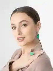 Кольца и серьги/Малахит