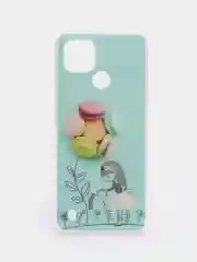 Конфетный чехол Realme C21 Реалми С21 силиконовый с рисунком