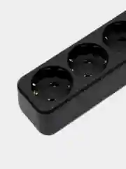 Черный сетевой фильтр удлинитель Perfeo Power Stream, 3 USB порта, 3 розетки