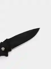 Нож перочинный складной чёрный лезвие 6,5 см