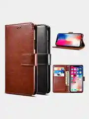 Голубой кожаный PU чехол-книжка Xiaomi  Poco M4 Pro 5G / Redmi Note 11T 5G