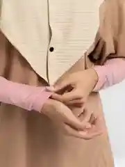 Пастельно-коралловый рукава для мусульманской одежды