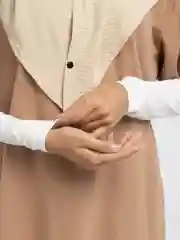 Белый рукава для мусульманской одежды