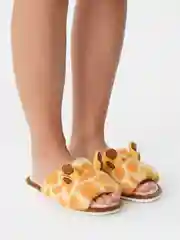 Оранжевый тапочки домашние женские