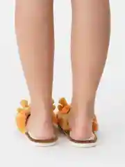Оранжевый тапочки домашние женские