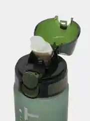 Приглушённый хаки спортивная бутылка для воды,с трубочкой,  550 мл