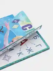 Голубой обучающие книги "Учимся читать с Эльзой и Анной. Холодное сердце"
