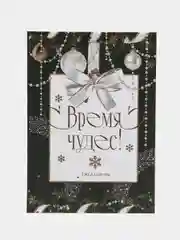 Зеленый подарочный набор "Время чудес": Ежедневник и ручка / блокнот