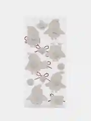 Белый новогодние 3D наклейки