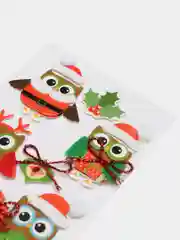 Белый новогодние 3D наклейки