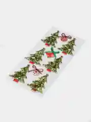 Бирюзовый новогодние 3D наклейки