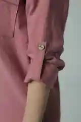 Розовый рубашка женская вельветовая, большие размеры