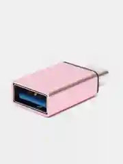 OTG-переходник (адаптер) KIN, Type-C, USB 3.0, светло-розовый