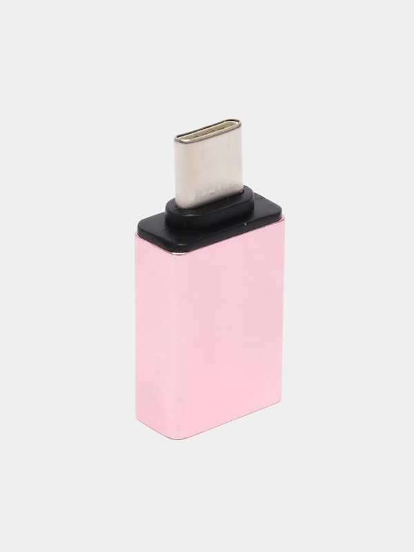 OTG-переходник (адаптер) KIN, Type-C, USB 3.0, светло-розовый