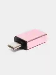 OTG-переходник (адаптер) KIN, Type-C, USB 3.0, светло-розовый
