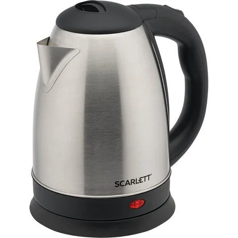 Серый металлик электрический чайник SCARLETT SC-20А, 2 литра